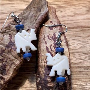 🐘Elephant bead earrings🐘